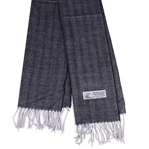 TZ Promise Herringbone Houndstooth Checked Pattern CasModazoneere Feel Classic Soft Luxurious Winter Scarf For Men Women - 2