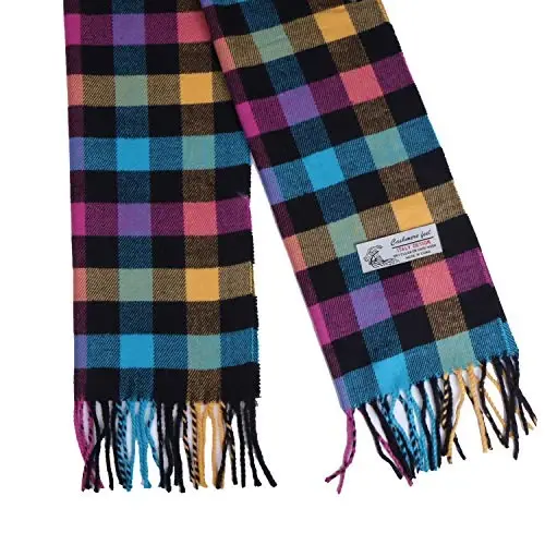 TZ Promise Herringbone Houndstooth Checked Pattern CasModazoneere Feel Classic Soft Luxurious Winter Scarf For Men Women - MODAZONE (1)