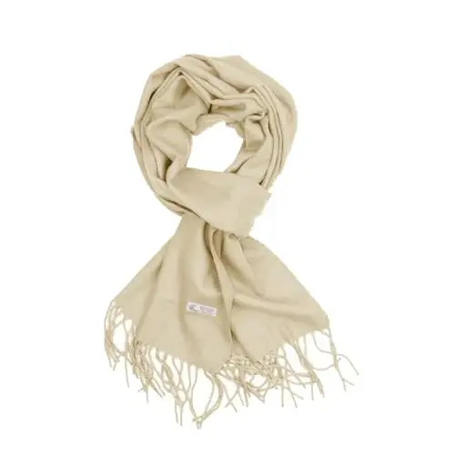 TZ Promise Plain Solid Color CasModazoneere Feel Classic Soft Luxurious Winter Scarf For Men Women - 1