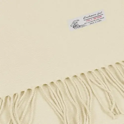 TZ Promise Plain Solid Color CasModazoneere Feel Classic Soft Luxurious Winter Scarf For Men Women - 2