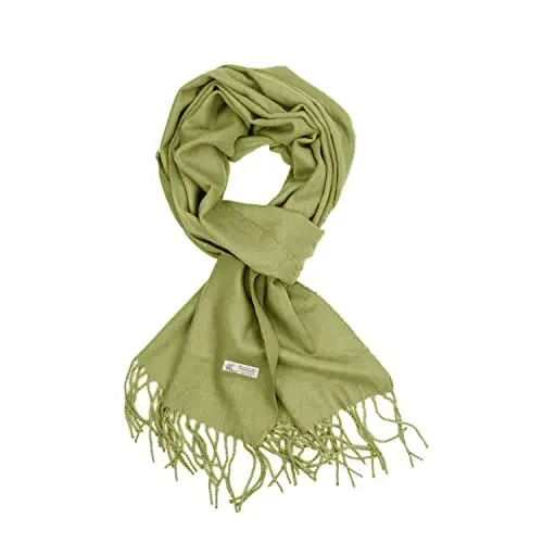 TZ Promise Plain Solid Color CasModazoneere Feel Classic Soft Luxurious Winter Scarf For Men Women - 1
