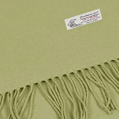 TZ Promise Plain Solid Color CasModazoneere Feel Classic Soft Luxurious Winter Scarf For Men Women - TZ (1)