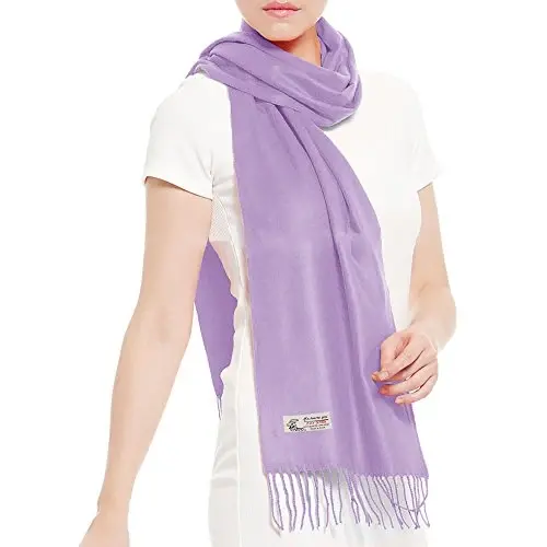 TZ Promise Plain Solid Color CasModazoneere Feel Classic Soft Luxurious Winter Scarf For Men Women - 3