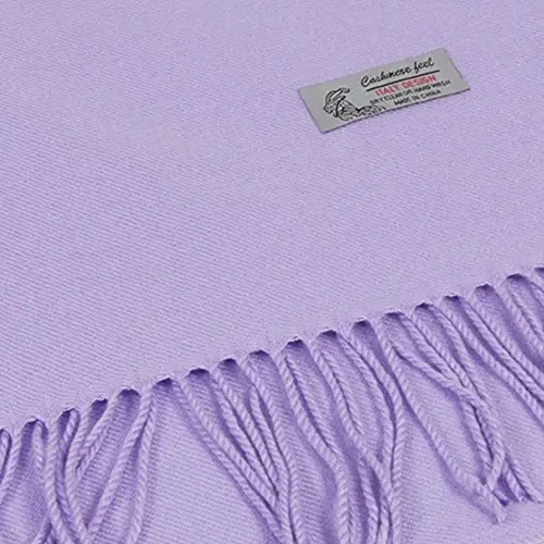 TZ Promise Plain Solid Color CasModazoneere Feel Classic Soft Luxurious Winter Scarf For Men Women - 2