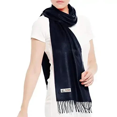 TZ Promise Plain Solid Color CasModazoneere Feel Classic Soft Luxurious Winter Scarf For Men Women - MODAZONE (1)
