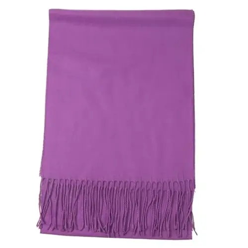 TZ Promise Plain Solid Color CasModazoneere Feel Classic Soft Luxurious Winter Scarf For Men Women - 4