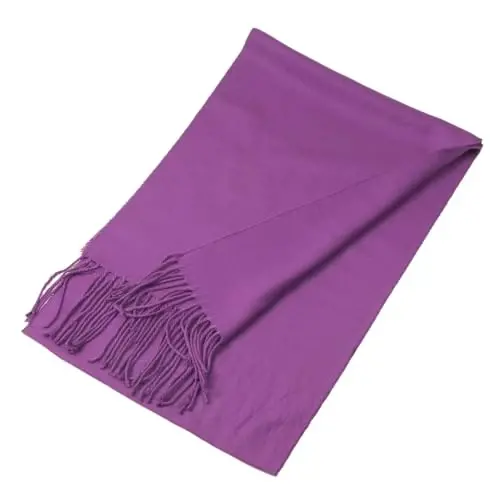 TZ Promise Plain Solid Color CasModazoneere Feel Classic Soft Luxurious Winter Scarf For Men Women - 2