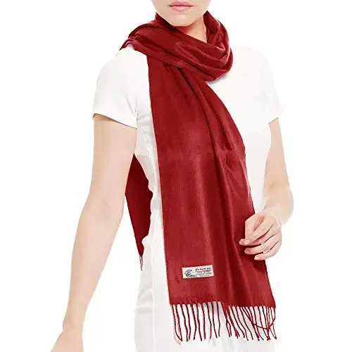 TZ Promise Plain Solid Color CasModazoneere Feel Classic Soft Luxurious Winter Scarf For Men Women - 2