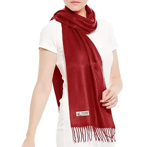 TZ Promise Plain Solid Color CasModazoneere Feel Classic Soft Luxurious Winter Scarf For Men Women - MODAZONE (1)