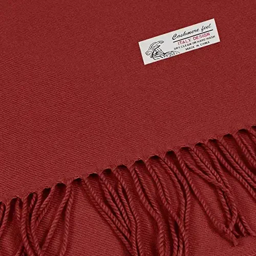 TZ Promise Plain Solid Color CasModazoneere Feel Classic Soft Luxurious Winter Scarf For Men Women - 3