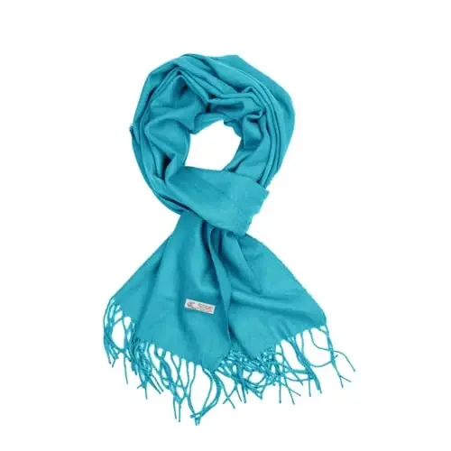 TZ Promise Plain Solid Color CasModazoneere Feel Classic Soft Luxurious Winter Scarf For Men Women - 1