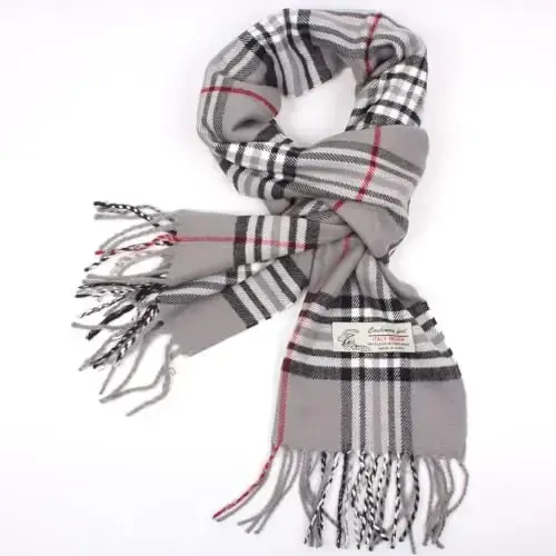 TZ Promise Tartan Plaid CasModazoneere Feel Classic Soft Luxurious Winter Scarf For Men Women - 2