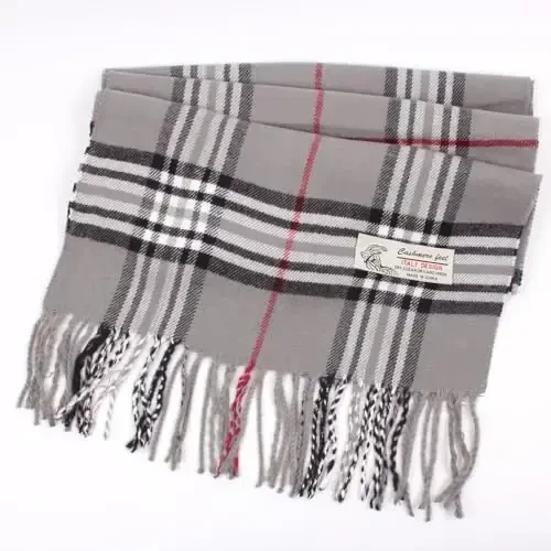 TZ Promise Tartan Plaid CasModazoneere Feel Classic Soft Luxurious Winter Scarf For Men Women - 3