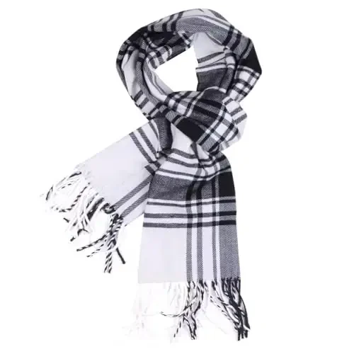 TZ Promise Tartan Plaid CasModazoneere Feel Classic Soft Luxurious Winter Scarf For Men Women 