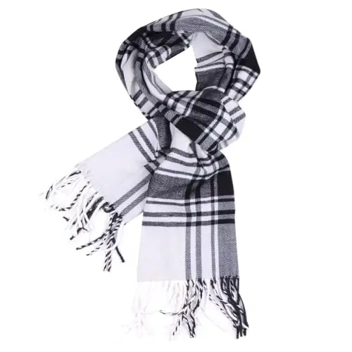 TZ Promise Tartan Plaid CasModazoneere Feel Classic Soft Luxurious Winter Scarf For Men Women - MODAZONE