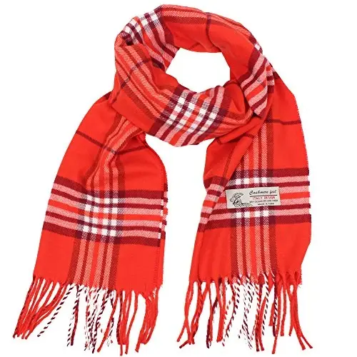 TZ Promise Tartan Plaid CasModazoneere Feel Classic Soft Luxurious Winter Scarf For Men Women - TZ