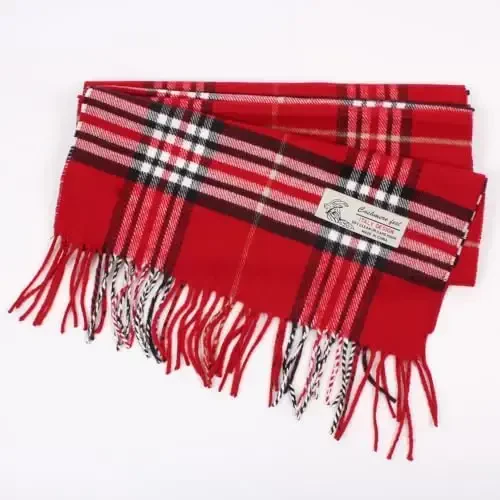 TZ Promise Tartan Plaid CasModazoneere Feel Classic Soft Luxurious Winter Scarf For Men Women - 3