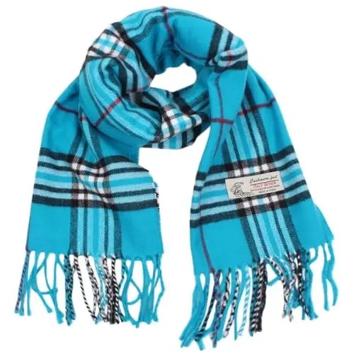 TZ Promise Tartan Plaid CasModazoneere Feel Classic Soft Luxurious Winter Scarf For Men Women - 1