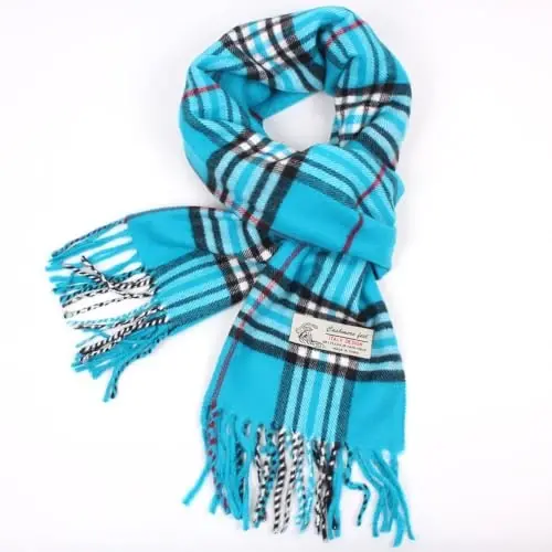 TZ Promise Tartan Plaid CasModazoneere Feel Classic Soft Luxurious Winter Scarf For Men Women - 2
