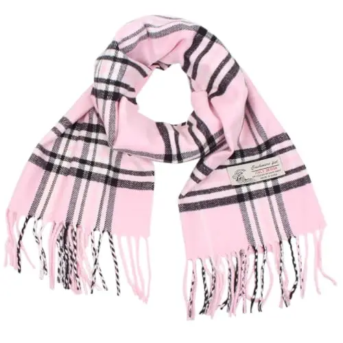 TZ Promise Tartan Plaid CasModazoneere Feel Classic Soft Luxurious Winter Scarf For Men Women - 1