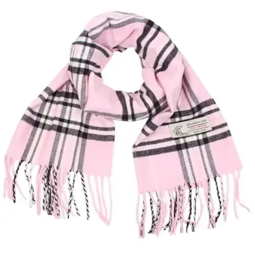 TZ Promise Tartan Plaid CasModazoneere Feel Classic Soft Luxurious Winter Scarf For Men Women - MODAZONE