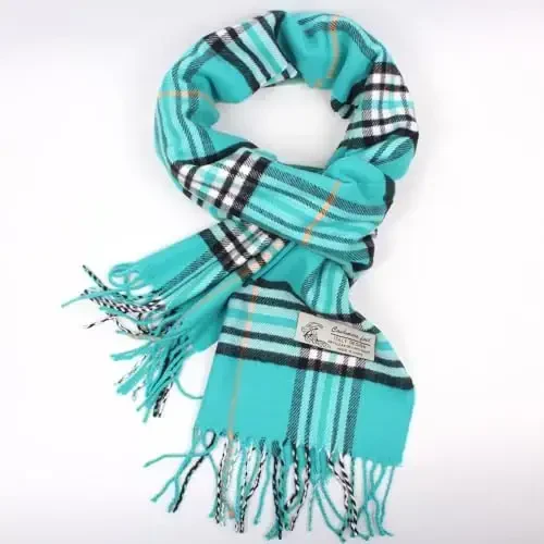 TZ Promise Tartan Plaid CasModazoneere Feel Classic Soft Luxurious Winter Scarf For Men Women - MODAZONE (1)