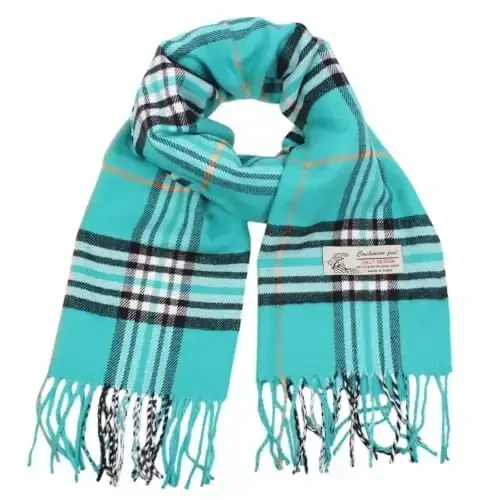 TZ Promise Tartan Plaid CasModazoneere Feel Classic Soft Luxurious Winter Scarf For Men Women - MODAZONE