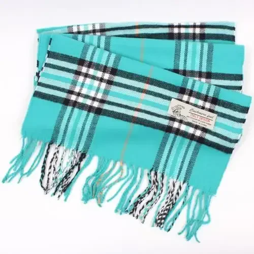 TZ Promise Tartan Plaid CasModazoneere Feel Classic Soft Luxurious Winter Scarf For Men Women - 3