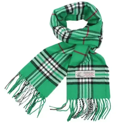 TZ Promise Tartan Plaid CasModazoneere Feel Classic Soft Luxurious Winter Scarf For Men Women - MODAZONE (1)