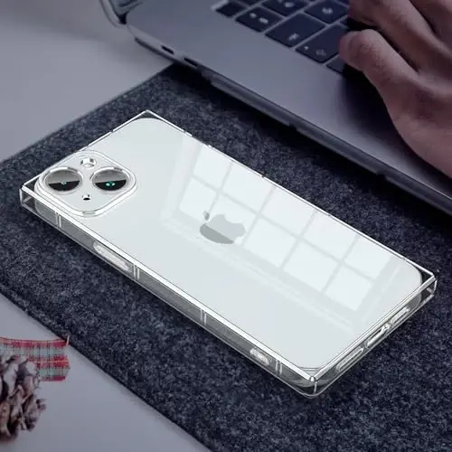 Tzomsze Case Compatible with iPhone 16 Plus Clear Case,Camera Protection,Reinforced Corners TPU Slim Shockproof Case Cover for Women Girls 6.7 inch-Clear - 6