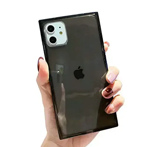 Tzomsze Case for iPhone 11,Clear iPhone 11 Cases Reinforced Corners TPU Cushion,Crystal Clear Slim Cover Shock Absorption TPU Silicone Case for iPhone 11 6.1 inch (2019)-Black - 1