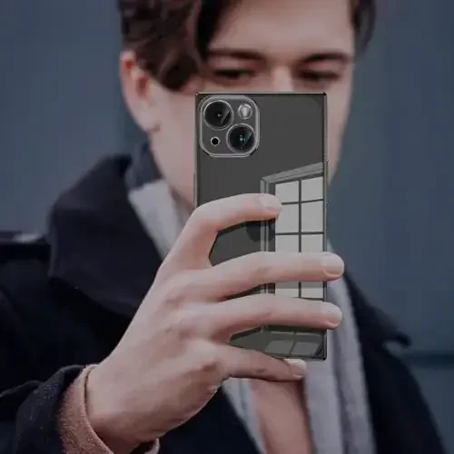 Tzomsze Case iPhone 16 Plus bilan mos keladi, Shaffof G'ilof, Kamera himoyasi, Burchaklari kuchaytirilgan TPU Yupqa zarbaga chidamli G'ilof Ayollar Qizlar uchun 6,7 dyuym-Shaffof Qora - 7