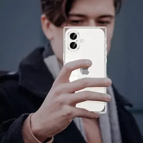 Tzomsze Case iPhone 17 bilan mos keladi, Shaffof G'ilof, Kamera Himoyasi, Kuchaytirilgan Burchaklar TPU Yupqa Zarba o'tkazmaydigan G'ilof Ayollar Qizlar uchun 6.3 dyuym-Shaffof - 7