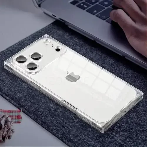 Tzomsze Case iPhone 17 Pro bilan mos keladi, tiniq g'ilof, kamera himoyasi, burchaklari mustahkamlangan TPU ingichka zarbaga chidamli g'ilof ayollar qizlar uchun 6,3 dyuym-Tiniq - 9