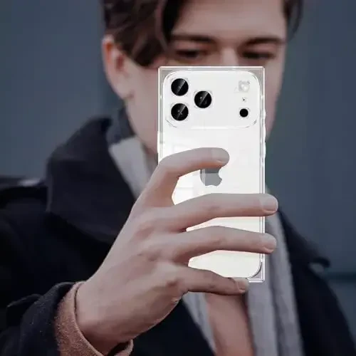 Tzomsze Case iPhone 17 Pro bilan mos keladi, tiniq g'ilof, kamera himoyasi, burchaklari mustahkamlangan TPU ingichka zarbaga chidamli g'ilof ayollar qizlar uchun 6,3 dyuym-Tiniq - 8