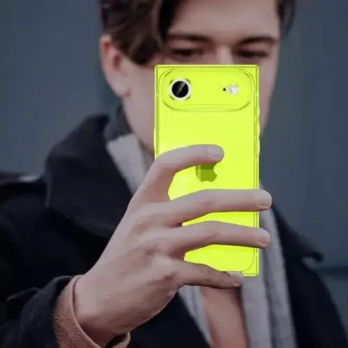 Tzomsze Case iPhone bilan mos keladi Air Clear Case, Kamera himoyasi, Kuchaytirilgan burchaklar TPU Yupqa zarbga chidamli g'ilof Ayollar uchun 6,5 dyuymli shaffof neon yashil - 7