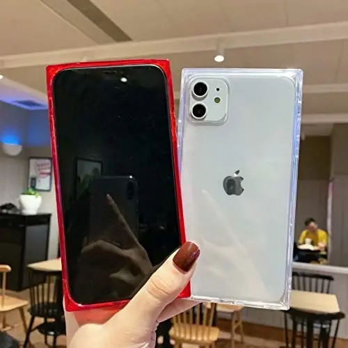 Tzomsze iPhone 11 için Kılıf, Şeffaf iPhone 11 Kılıfları Güçlendirilmiş Köşeler TPU Yastık, Kristal Şeffaf İnce Kapak Şok Emici TPU Silikon Kılıf iPhone 11 6.1 inç (2019)-Pembe - 3
