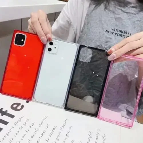 Tzomsze Case Compatible with iPhone 11 Clear Case,Camera Protection,Reinforced Corners TPU Slim Shockproof Case Cover for Women Girls 6.1 inch-Transparent - TZOMSZE (1)