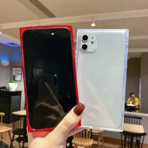Tzomsze Case Compatible with iPhone 11 Clear Case,Camera Protection,Reinforced Corners TPU Slim Shockproof Case Cover for Women Girls 6.1 inch-Transparent - 3