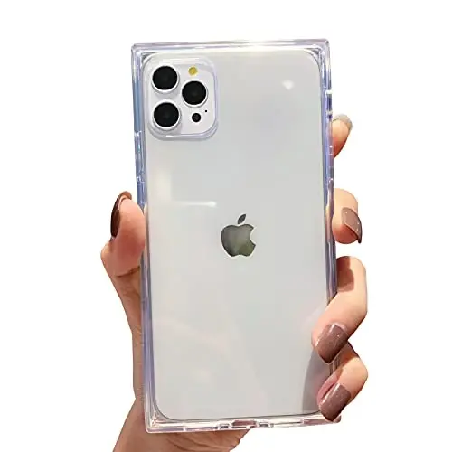 Tzomsze Case for iPhone 12,Clear iPhone 12 Cases Reinforced Corners TPU Cushion,Crystal Clear Slim Cover Shock Absorption TPU Silicone Case 
