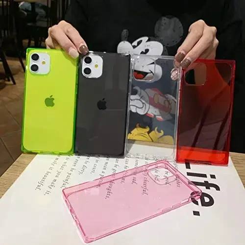 Tzomsze Case for iPhone 12,Clear iPhone 12 Cases Reinforced Corners TPU Cushion,Crystal Clear Slim Cover Shock Absorption TPU Silicone Case - 5