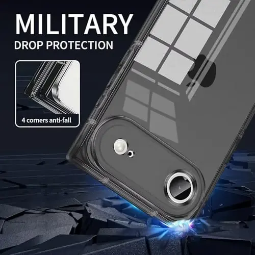 Tzomsze Case Compatible with iPhone 13 Pro Max Clear Case,Camera Protection,Reinforced Corners TPU Slim Shockproof Case Cover for Women Girls 6.7 inch-Transparent - 3