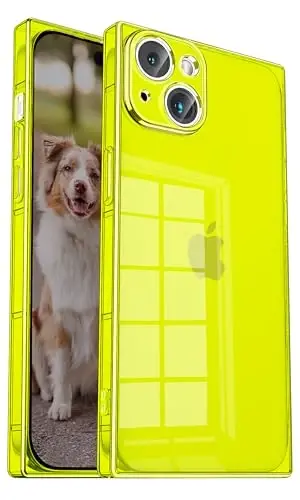 Tzomsze Case Compatible with iPhone 15 Plus Case Clear,Camera Protection,Reinforced Corners TPU Cushion,Slim Silicone Shockproof Case Cover for Women Girls 6.7 inch-Crystal Green - TZOMSZE