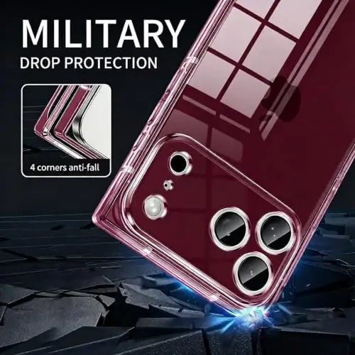 Tzomsze Purple Case for iPhone 18 Pro Max/iPhone 17 Pro Max 6.9