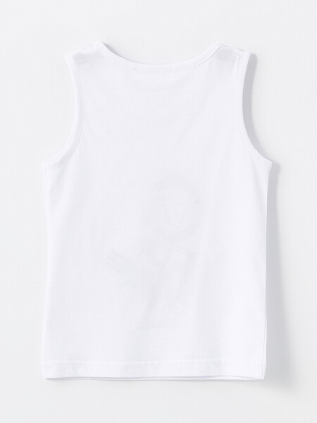 U Neck Printed Baby Boy Tank Top - 6