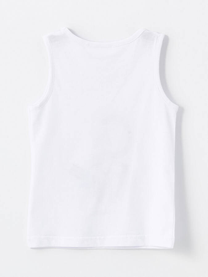 U Neck Printed Baby Boy Tank Top - 6
