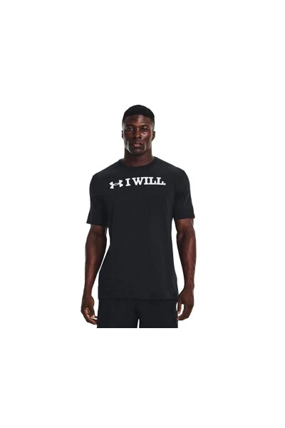 Ua I Wll Ss Men's Everyday T-Shirt 1379023-001 Black - UNDER ARMOUR