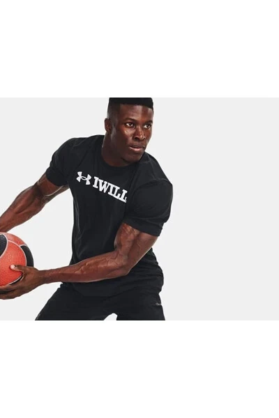 Ua I Wll Ss Men's Everyday T-Shirt 1379023-001 Black - 4