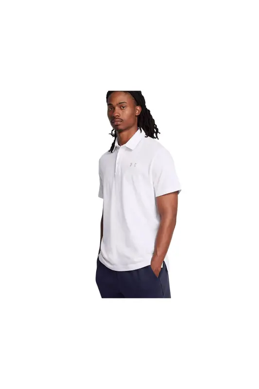 Ua Icon Polo Erkek Günlük Polo Tişört Beyaz-P0LUA - UNDER ARMOUR