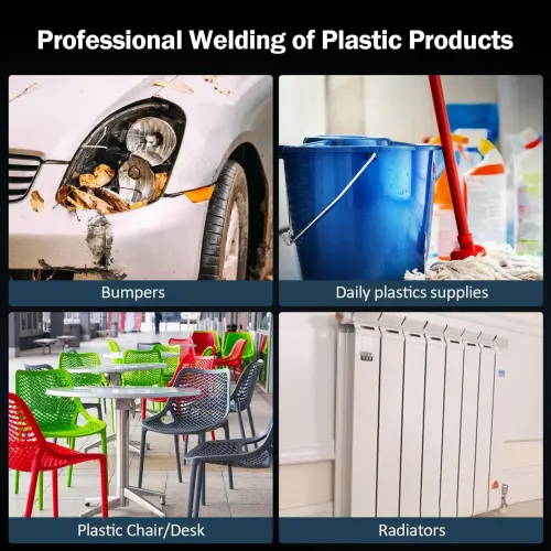 Uanit Plastic Welding Gun 110V Welder Kit For Bumper 50W Hot Stapler 4 Types Staples Repairing Crack Machine Car Bumper - 6